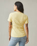 Women's Premium Slub Crew Tee - Mellow Yellow